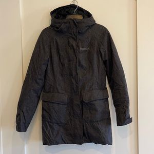 Marmot Thinsulate Winter Jacket in dark gray. Size XS.
